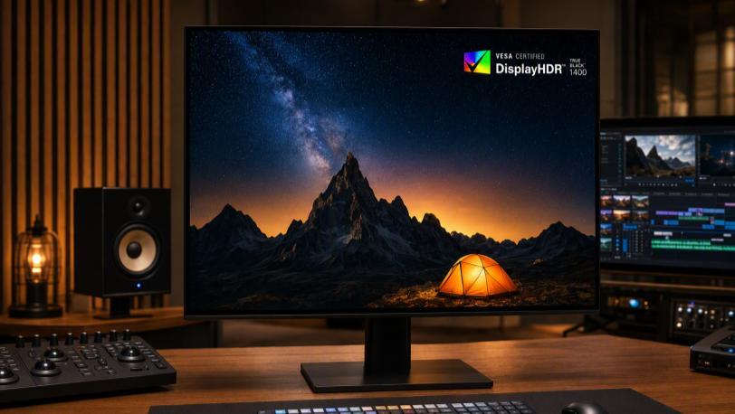 Display certification graphic labeled DisplayHDR True Black 1400